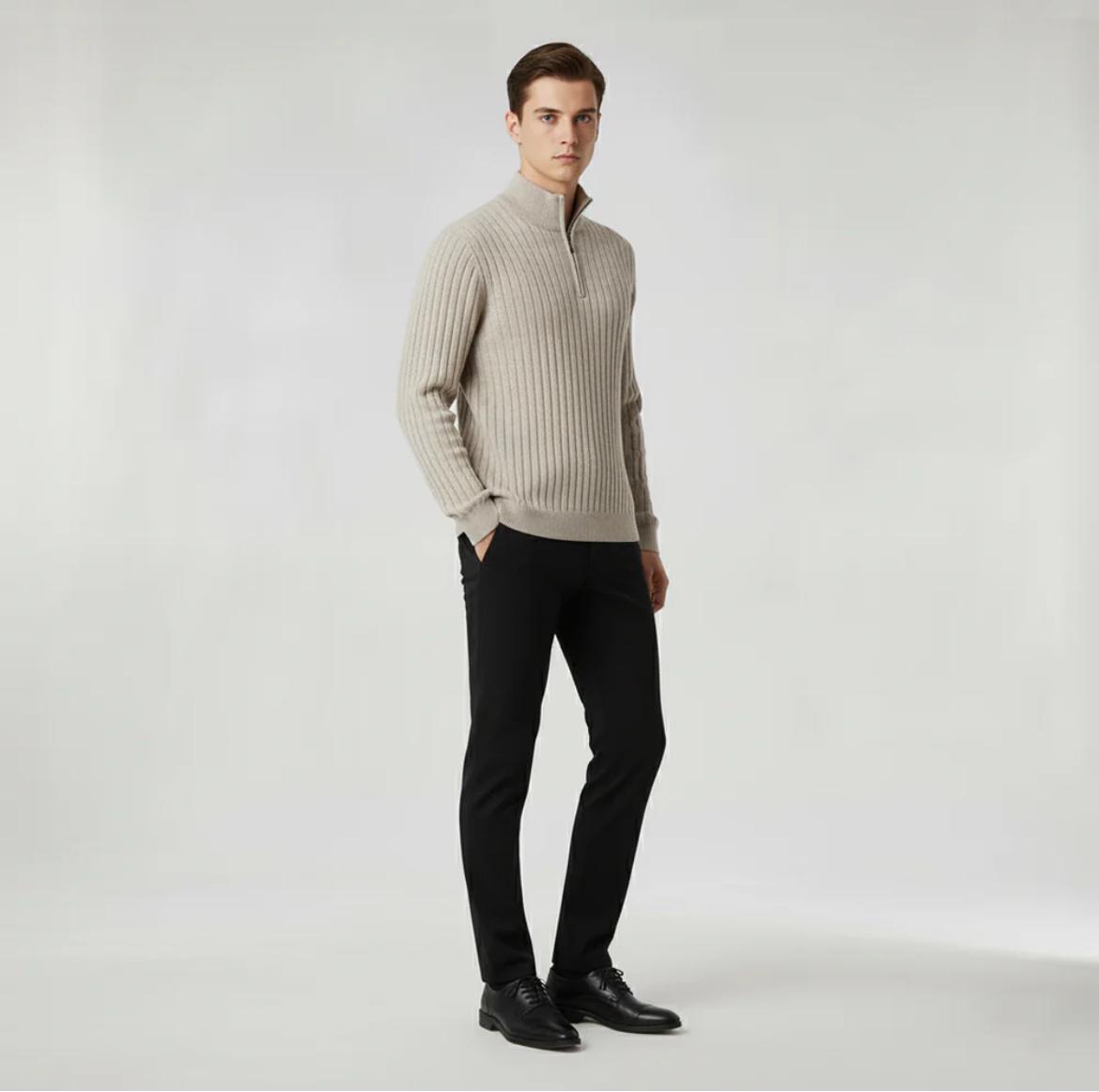 Il Romano - Pull col montant demi-zip