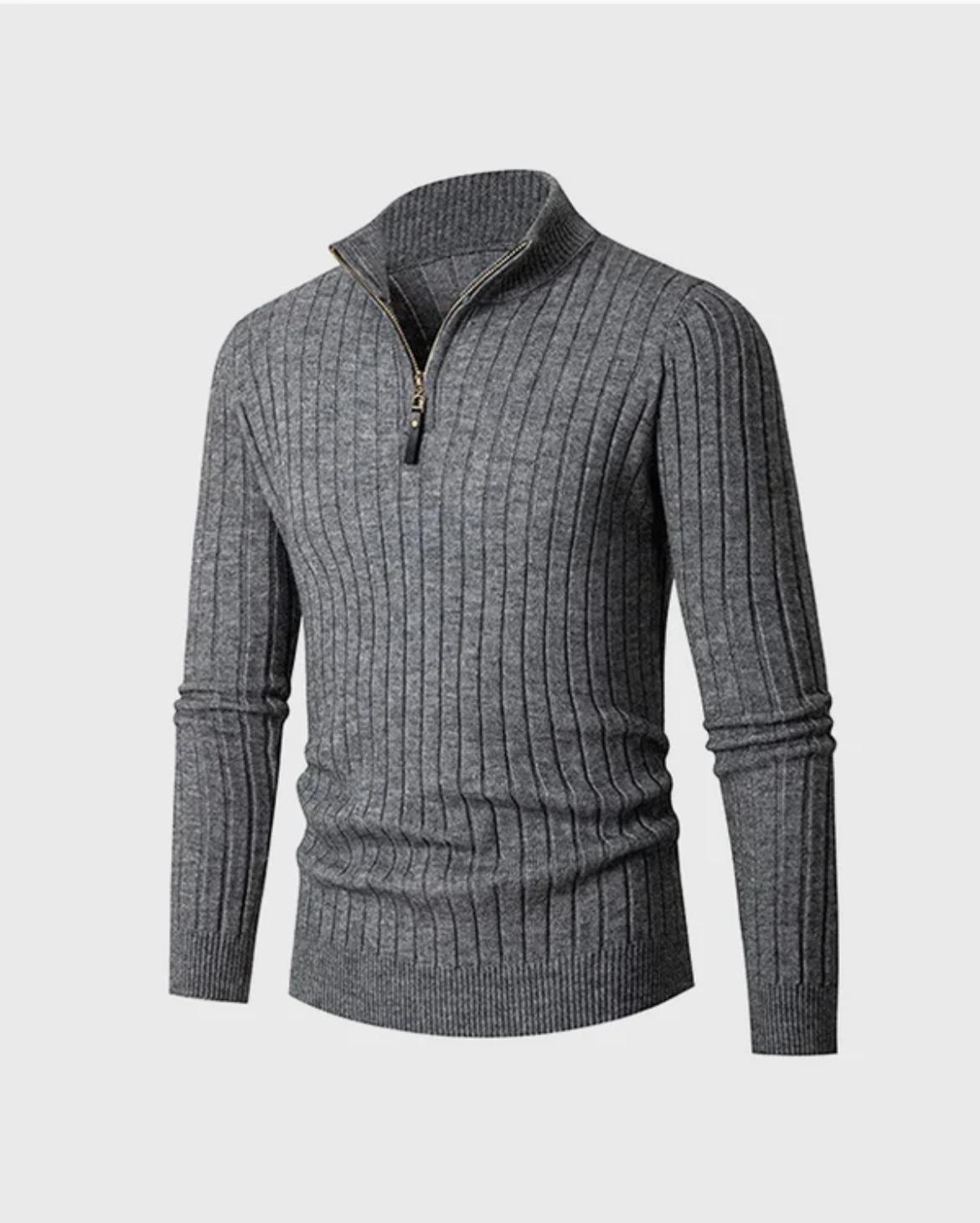 Il Romano - Pull col montant demi-zip