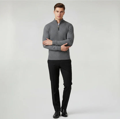 Il Romano - Pull col montant demi-zip