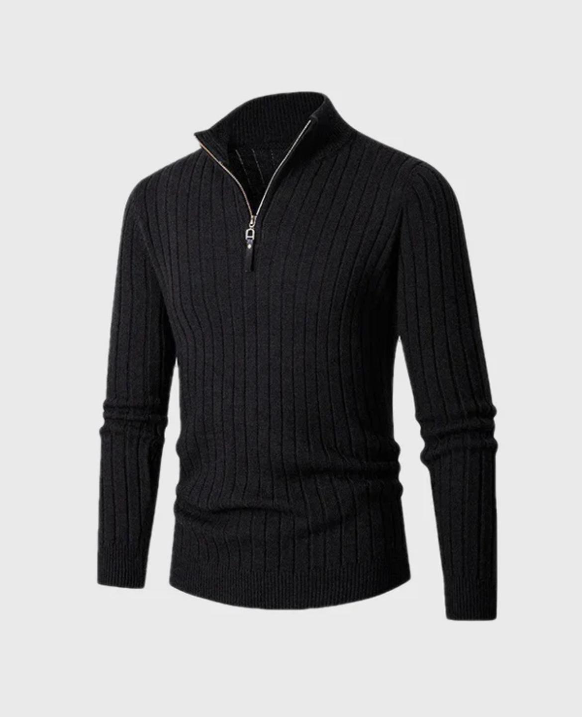 Il Romano - Pull col montant demi-zip