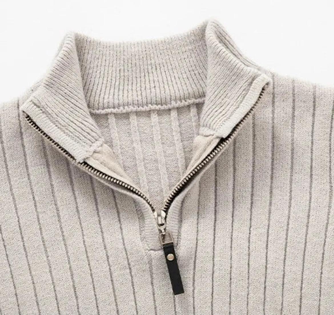 Il Romano - Pull col montant demi-zip