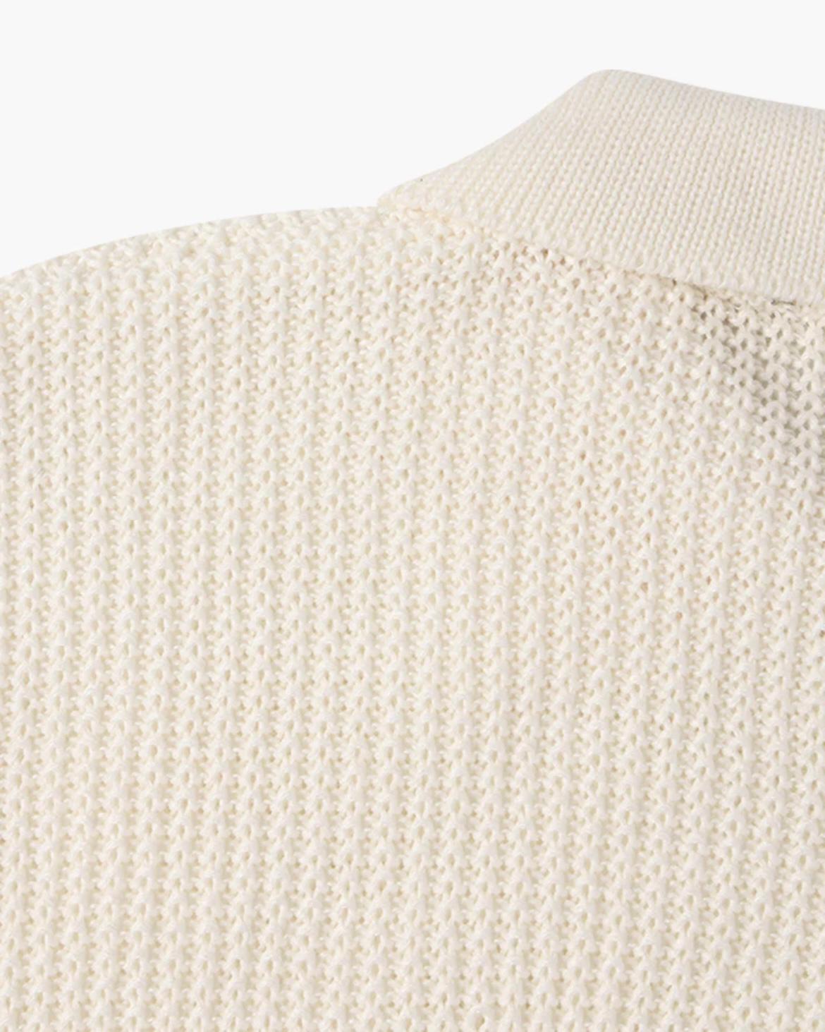 IL Verdi II - Pull zippé maille structuré