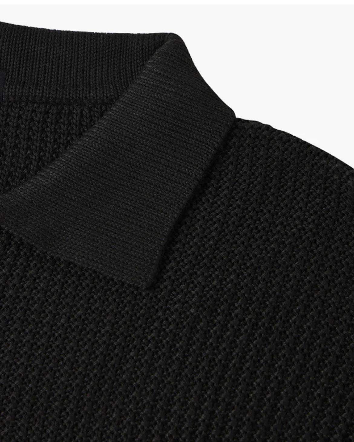 IL Verdi II - Pull zippé maille structuré