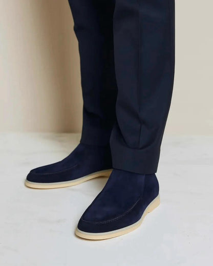 Il Monaco- Mocassins haut en suède italien